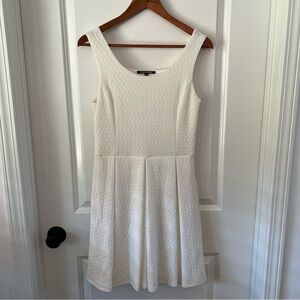 Gianni Bini Textured Cream Mini Dress